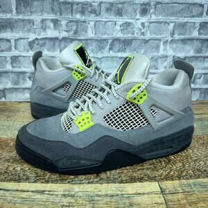 Nike Air Jordan 4 Retro SE Mid Neon 95 Gray CT5432-007 Mens Size 9.5 Rare